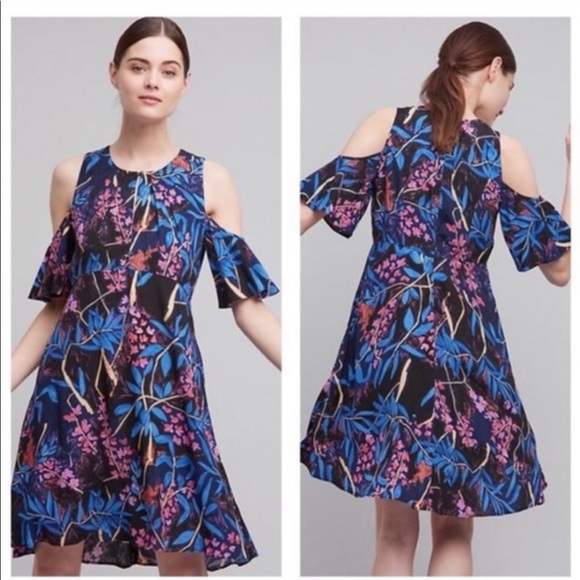 Anthropologie Dresses & Skirts - Anthropologie Maeve Elia Cold Shoulder Dress 10